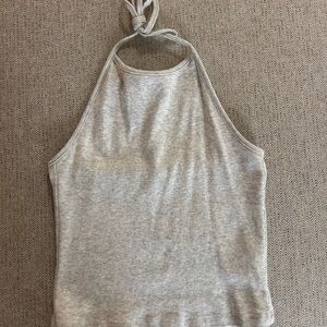 Brandy Melville Light Gray Halter Top